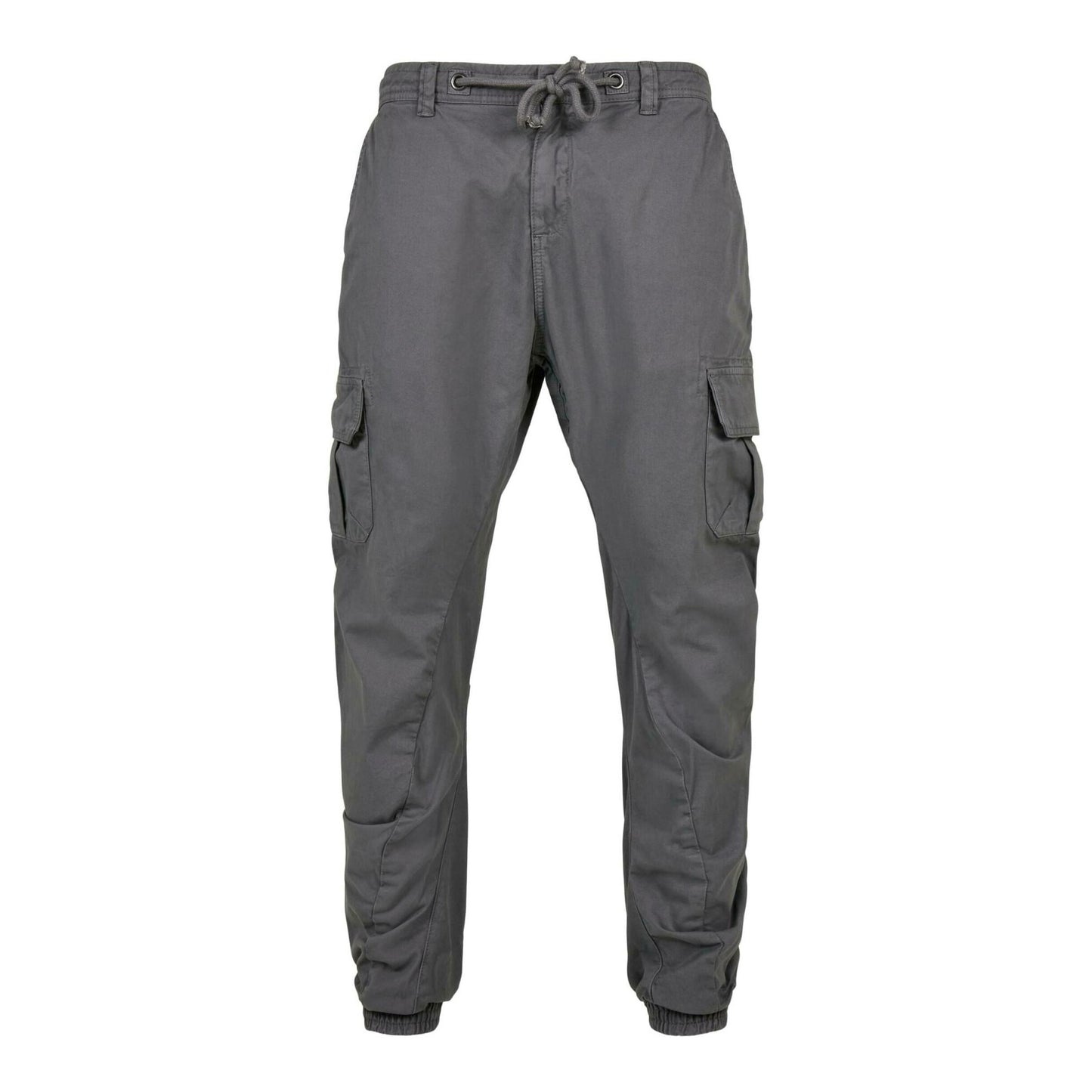 Dark Shadow - Front - Urban Classics Mens Plain Cargo Trousers