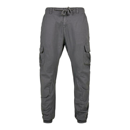 Dark Shadow - Front - Urban Classics Mens Plain Cargo Trousers