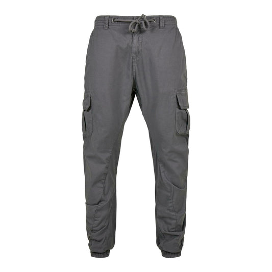 Dark Shadow - Front - Urban Classics Mens Plain Cargo Trousers