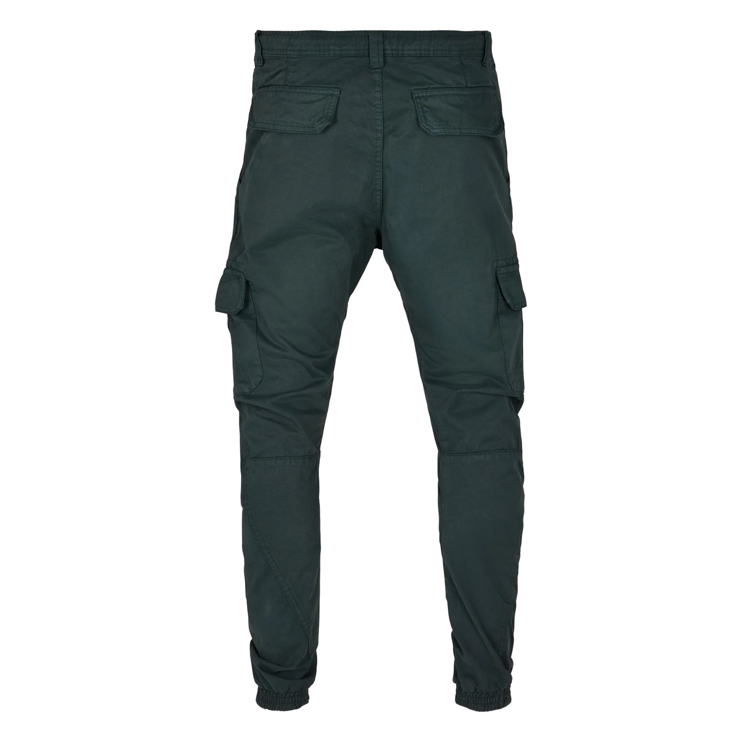 Bottle Green - Back - Urban Classics Mens Plain Cargo Trousers