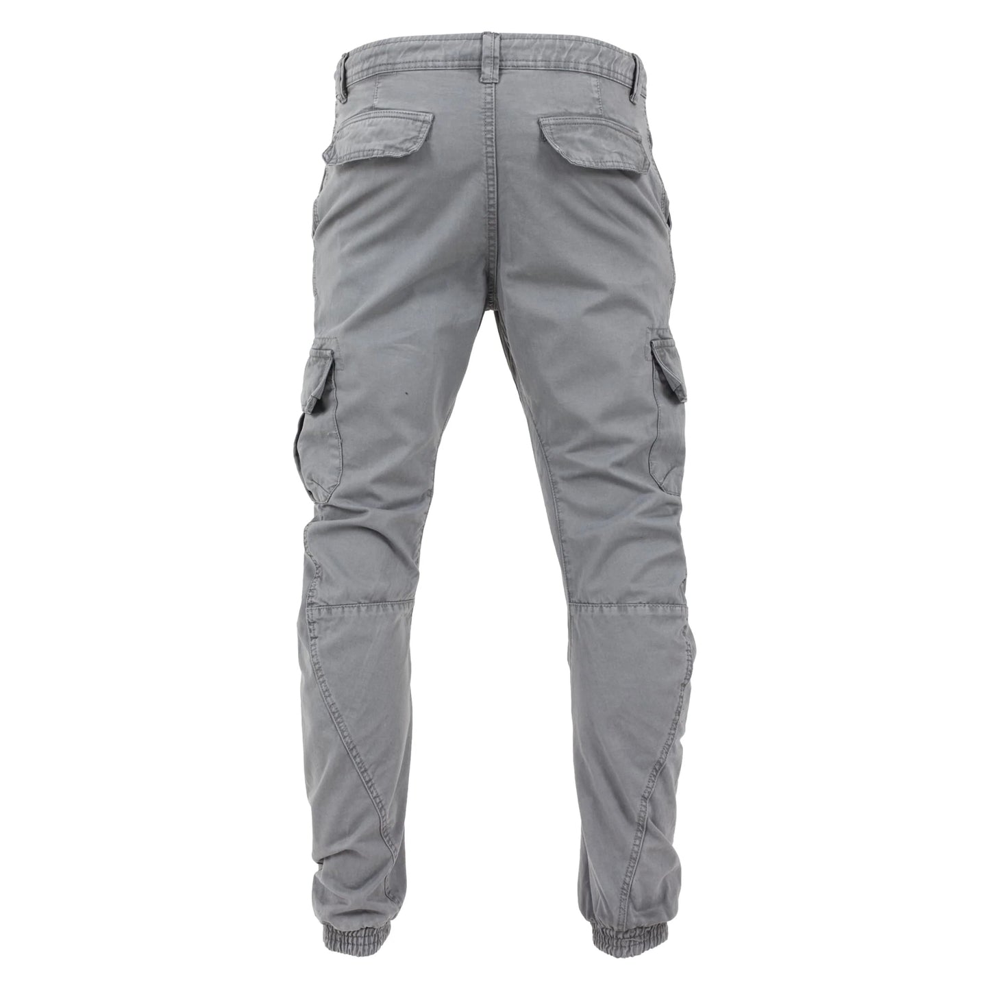 Dark Grey - Back - Urban Classics Mens Plain Cargo Trousers