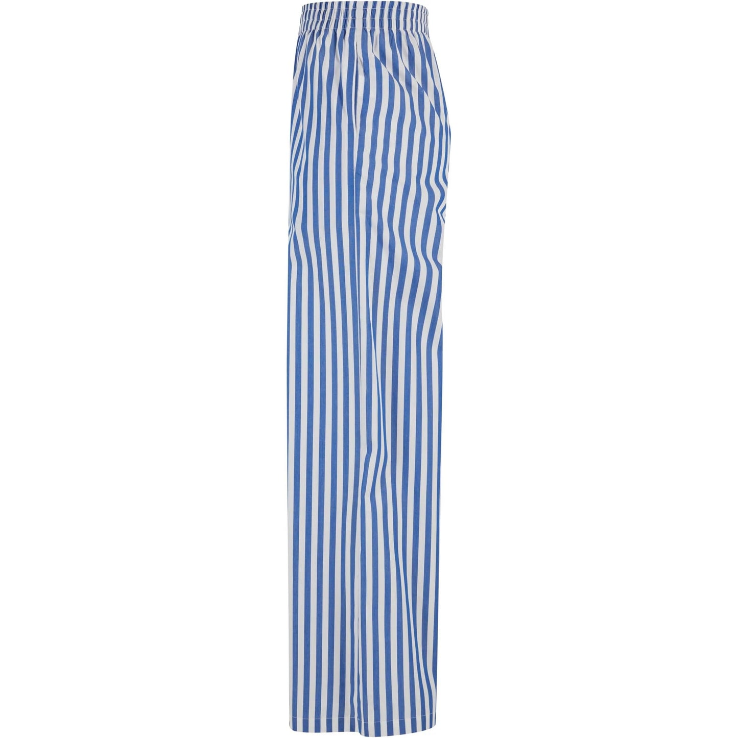White-Blue - Side - Urban Classics Womens-Ladies Striped Loose Trousers