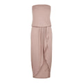 Dusk Rose - Front - Urban Classics Womens-Ladies Viscose Bandeau Dress