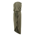Olive - Pack Shot - Urban Classics Womens-Ladies Viscose Bandeau Dress