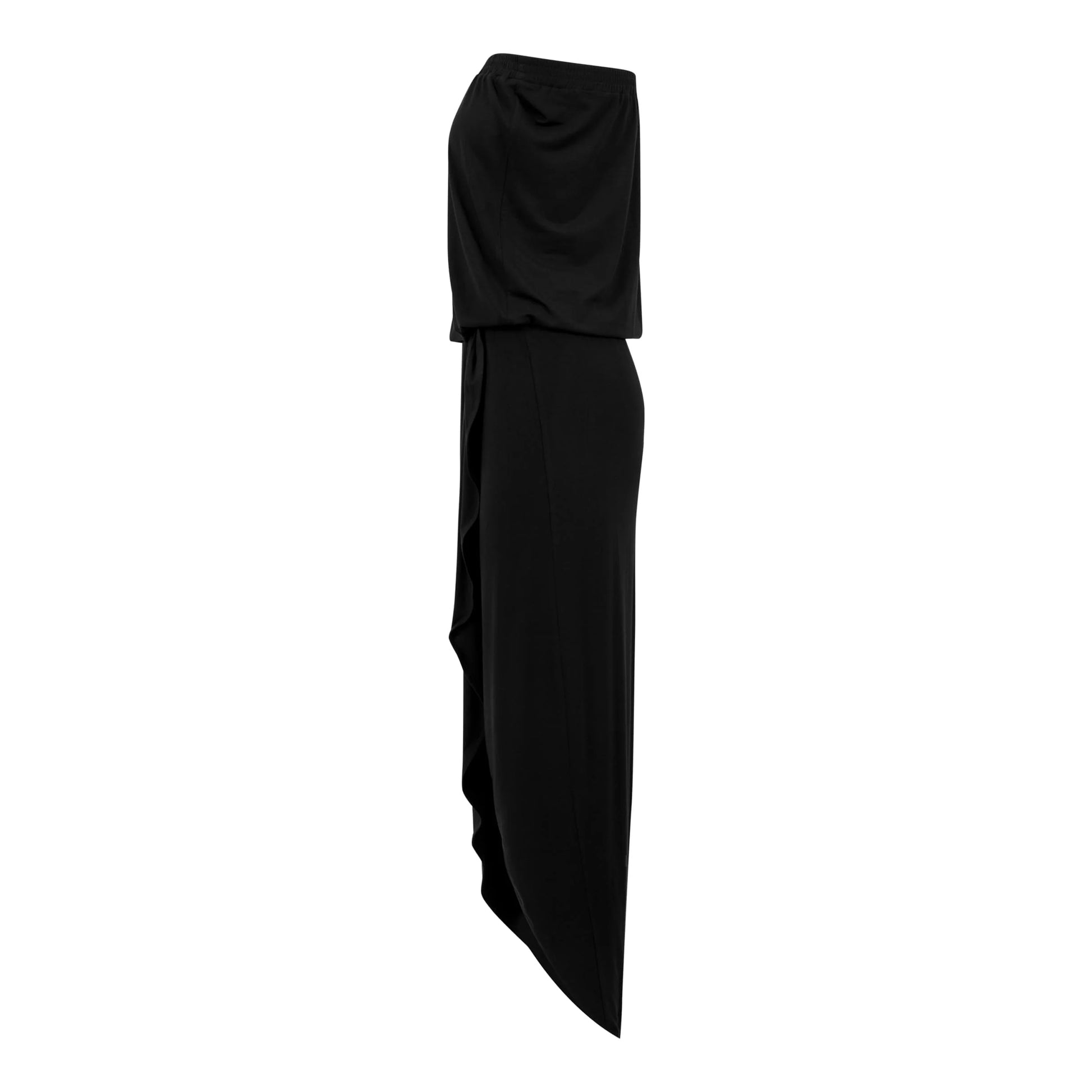 Black - Side - Urban Classics Womens-Ladies Viscose Bandeau Dress