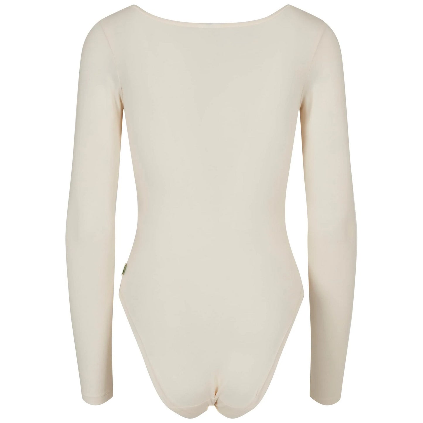 White Sand - Back - Urban Classics Womens-Ladies Organic Long-Sleeved Bodysuit