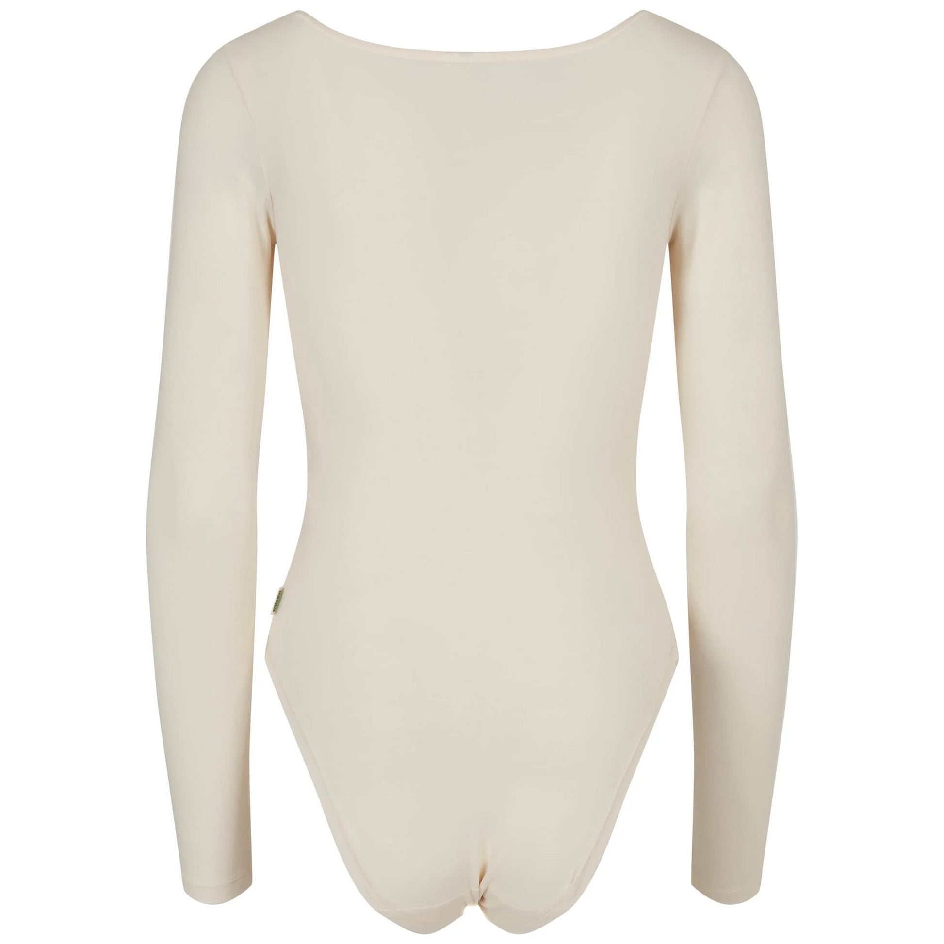 White Sand - Back - Urban Classics Womens-Ladies Organic Long-Sleeved Bodysuit