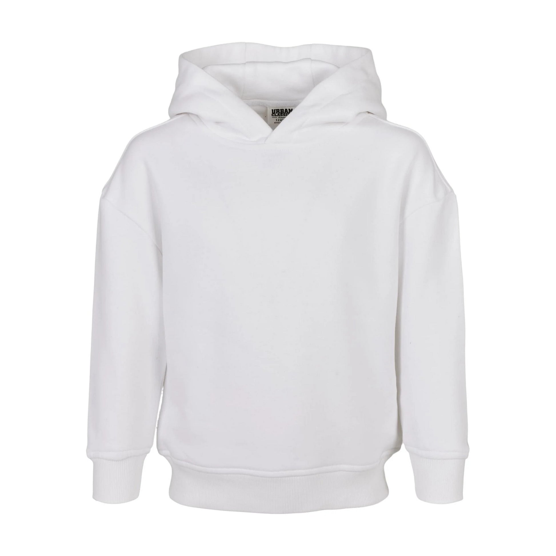 White - Front - Urban Classics Girls Organic Hoodie