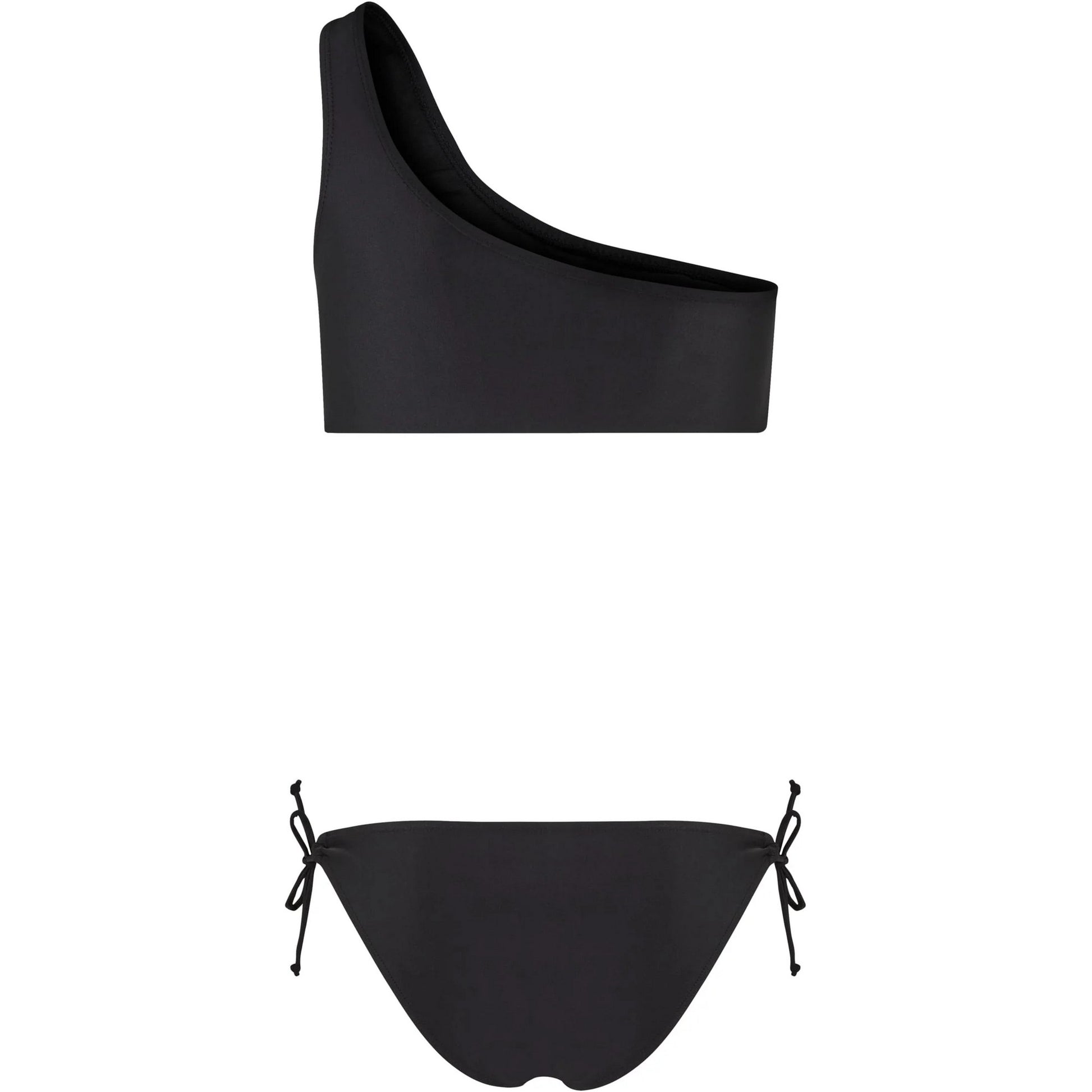 Black - Back - Urban Classics Womens-Ladies Asymmetric Bikini