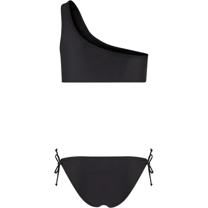 Black - Back - Urban Classics Womens-Ladies Asymmetric Bikini