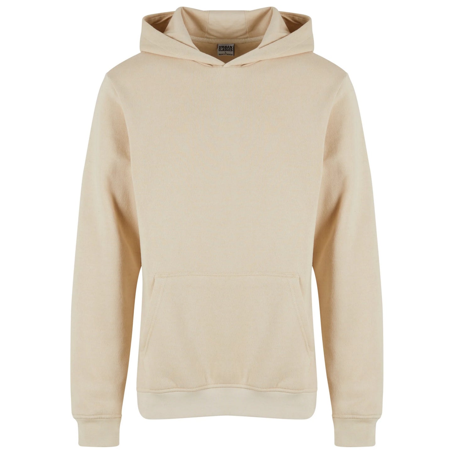 Sand - Front - Urban Classics Mens Basic Essential Hoodie