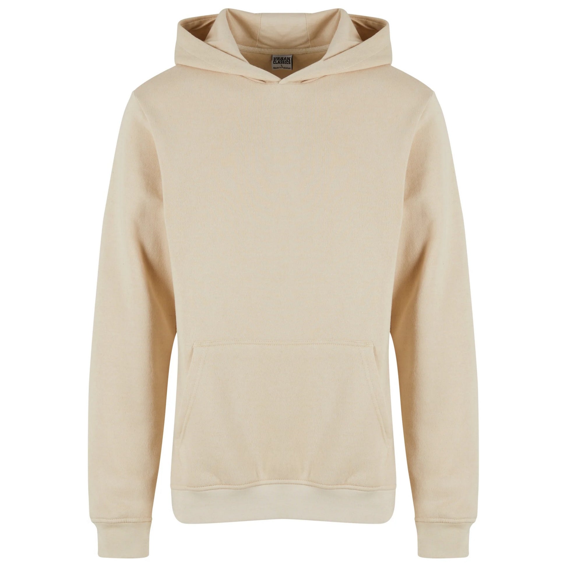 Sand - Front - Urban Classics Mens Basic Essential Hoodie