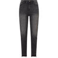 Real Black Washed - Front - Urban Classics Womens-Ladies High Waist Skinny Jeans