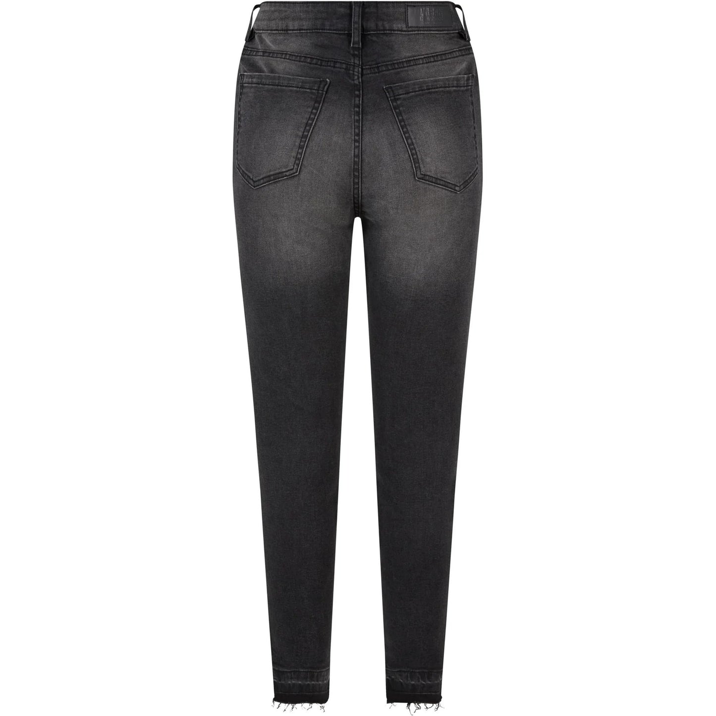 Real Black Washed - Back - Urban Classics Womens-Ladies High Waist Skinny Jeans