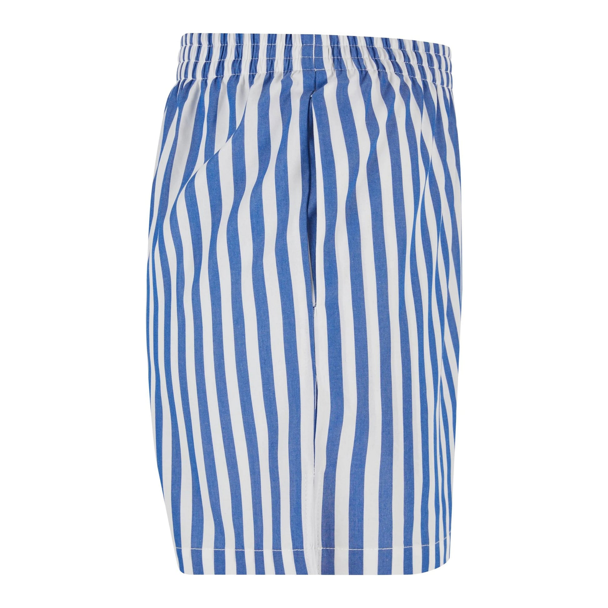 White-Blue - Lifestyle - Urban Classics Womens-Ladies Striped Shorts