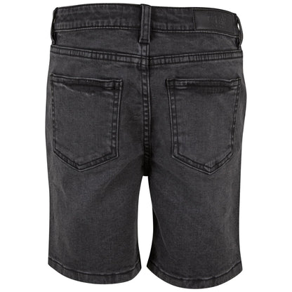 Black Wash - Back - Urban Classics Boys Relaxed Fit Jean Shorts