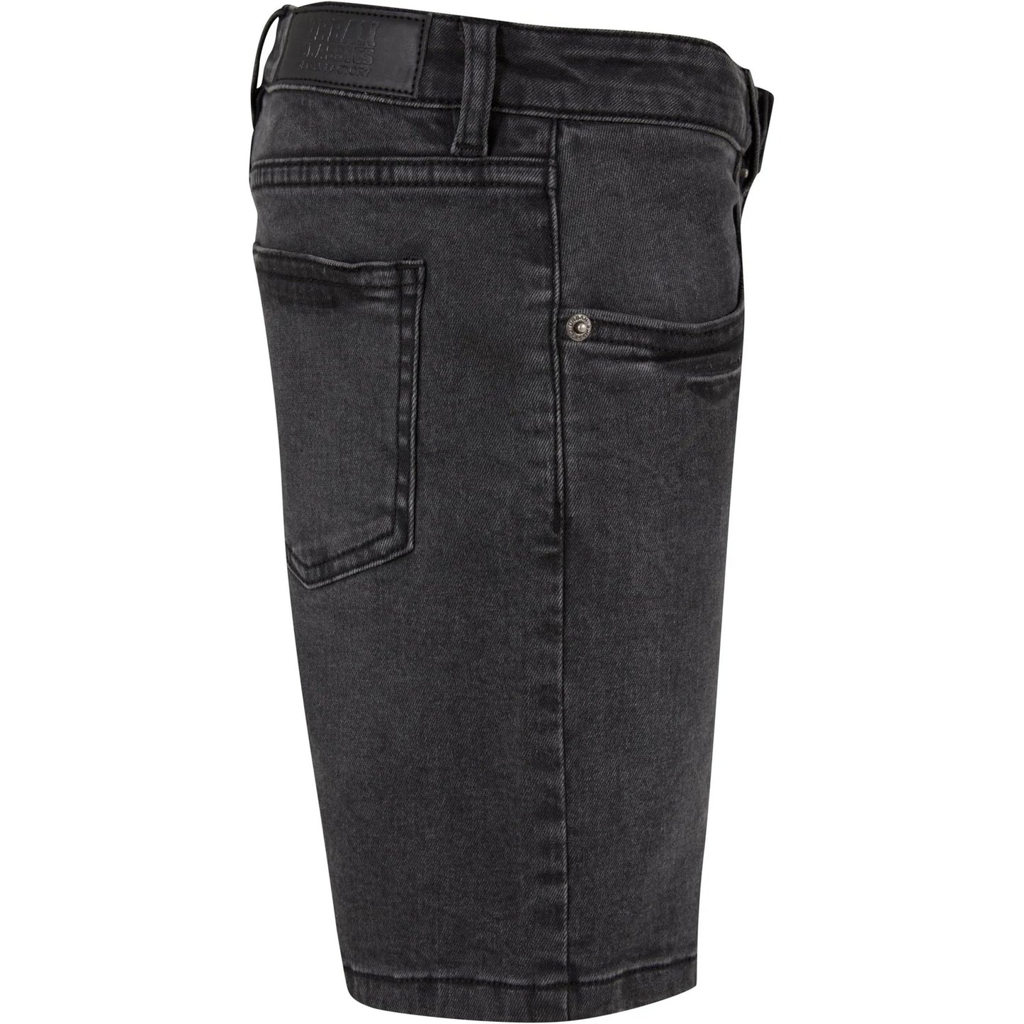 Black Wash - Side - Urban Classics Boys Relaxed Fit Jean Shorts