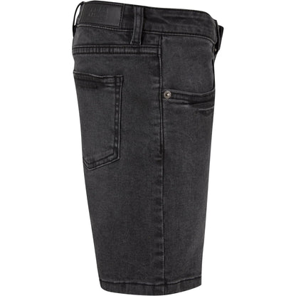 Black Wash - Side - Urban Classics Boys Relaxed Fit Jean Shorts