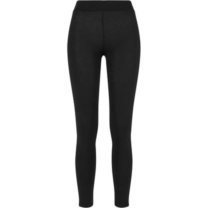 Black - Front - Urban Classics Womens-Ladies Jersey Leggings