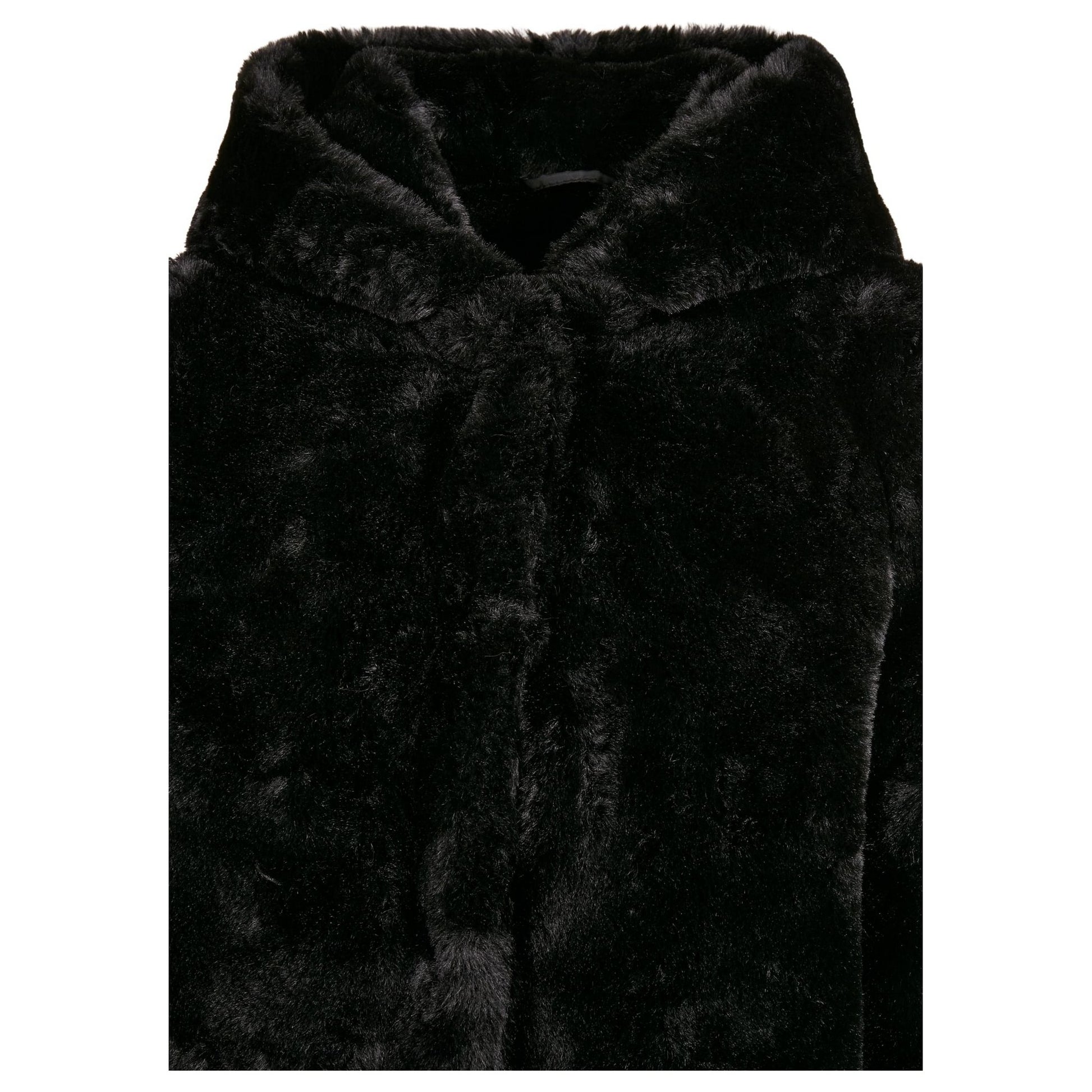 Black - Lifestyle - Urban Classics Girls Teddy Fleece Hooded Coat