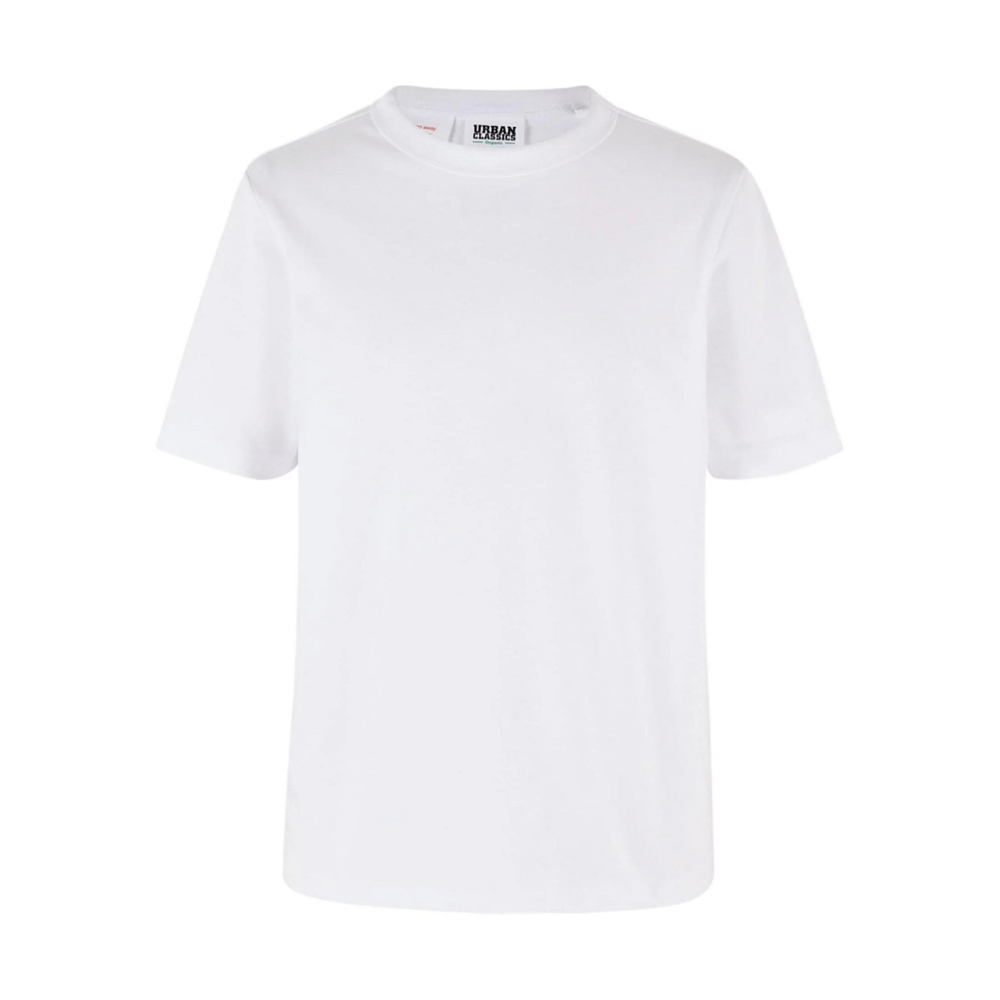 White - Back - Urban Classics Boys Basic Organic T-Shirt (Pack of 2)
