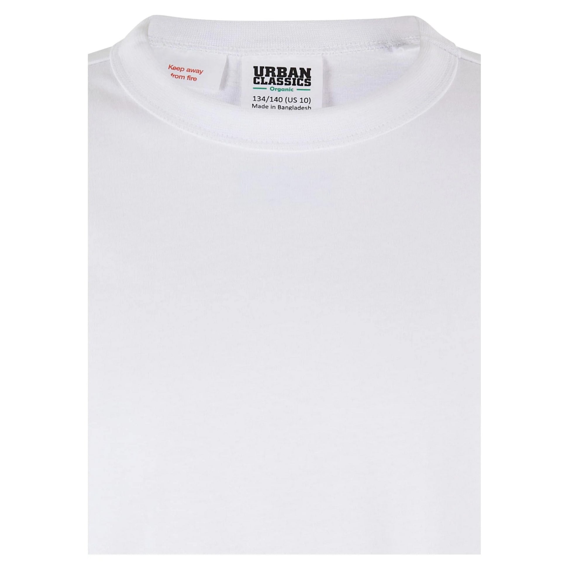 White - Pack Shot - Urban Classics Boys Basic Organic T-Shirt (Pack of 2)