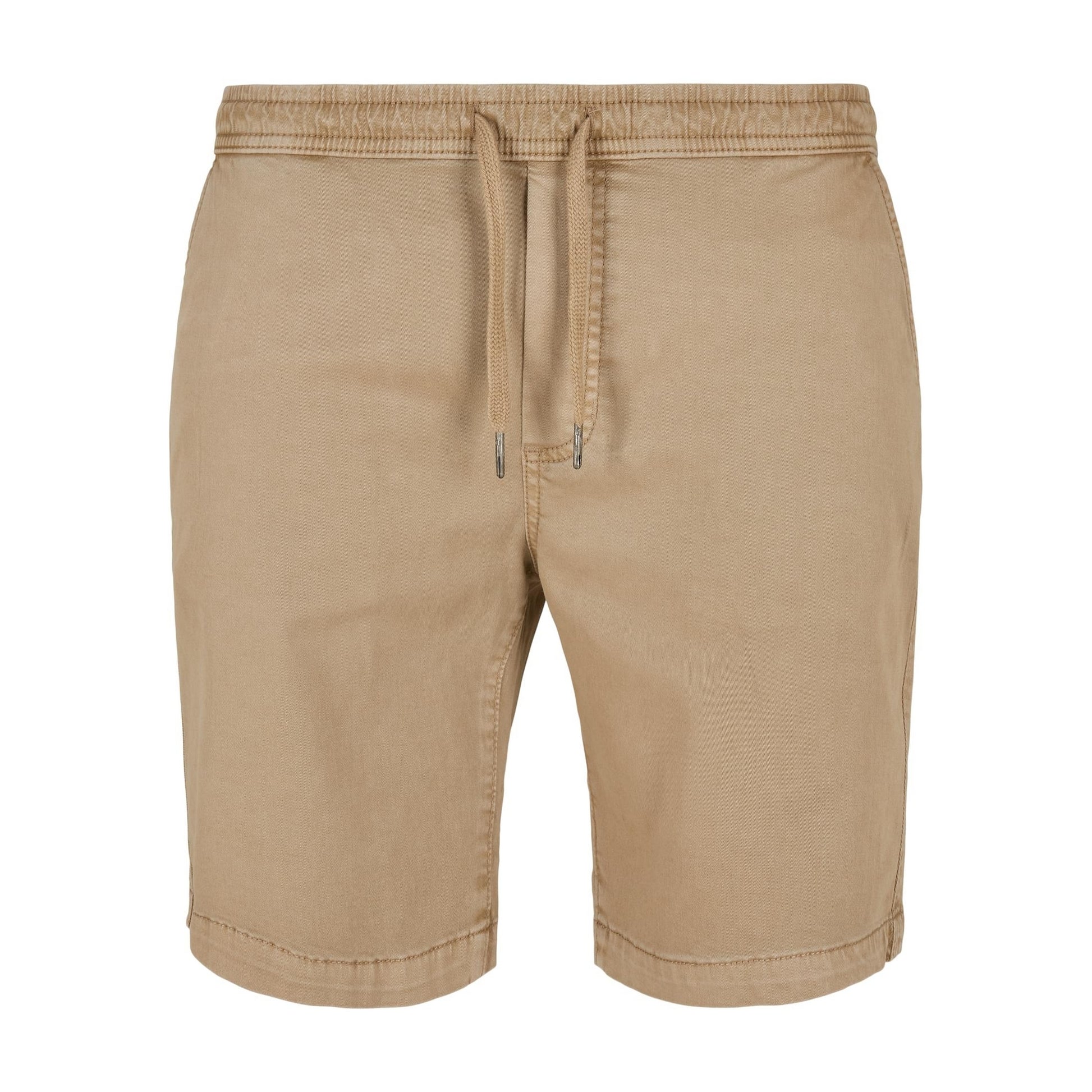 Union Beige - Front - Urban Classics Mens Twill Stretch Sweat Shorts