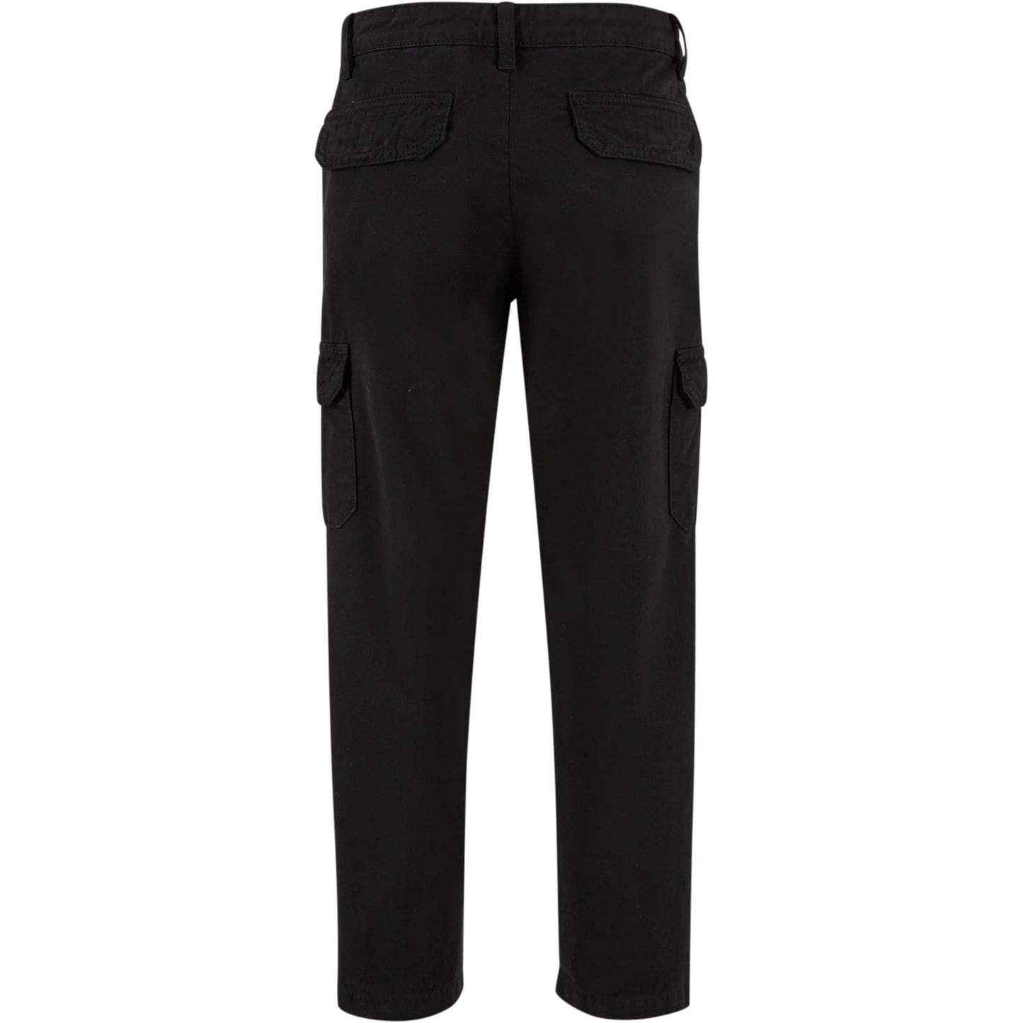 Black - Back - Urban Classics Boys Straight Leg Cargo Trousers