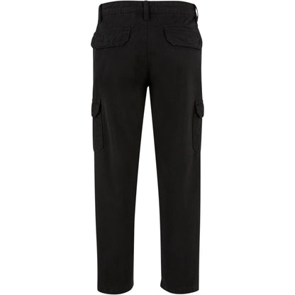 Black - Back - Urban Classics Boys Straight Leg Cargo Trousers