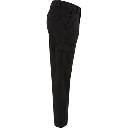 Black - Side - Urban Classics Boys Straight Leg Cargo Trousers
