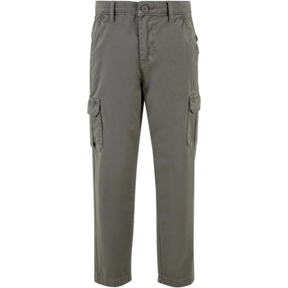 Asphalt - Front - Urban Classics Boys Straight Leg Cargo Trousers