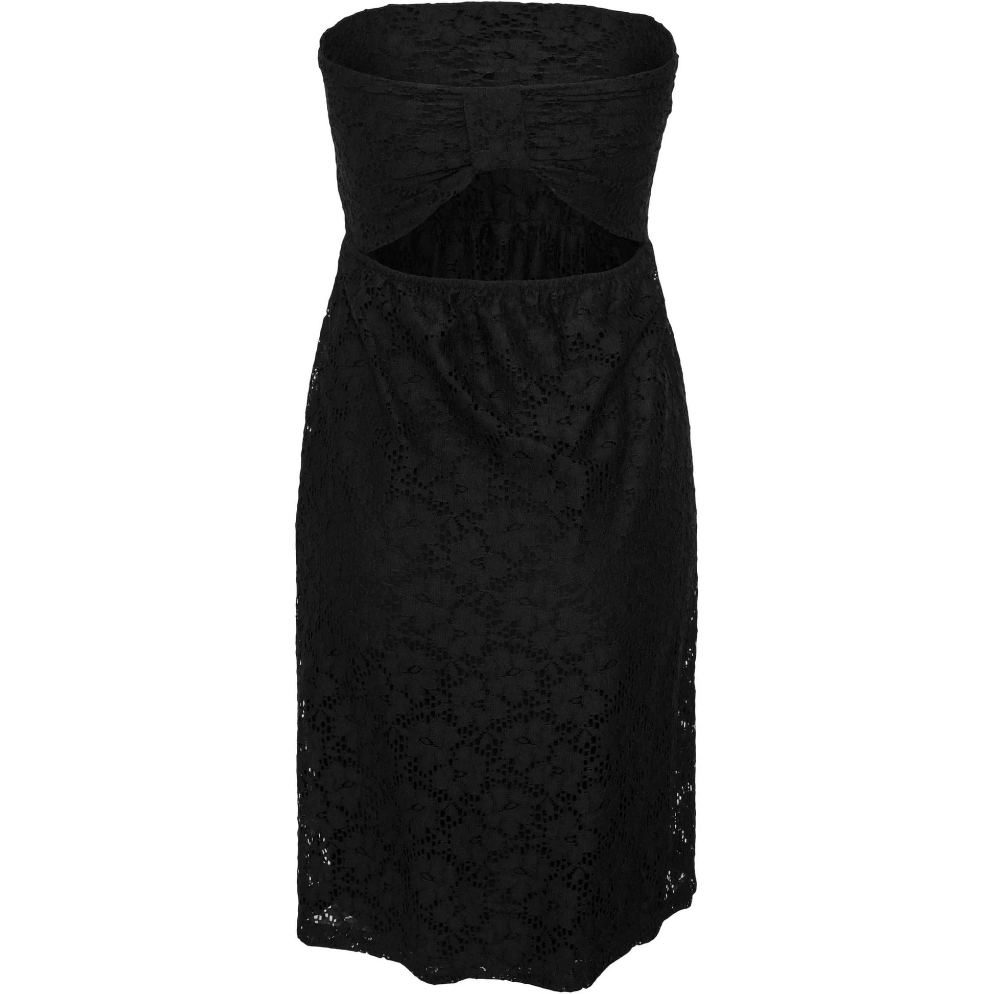 Black - Back - Urban Classics Womens-Ladies Lace Dress