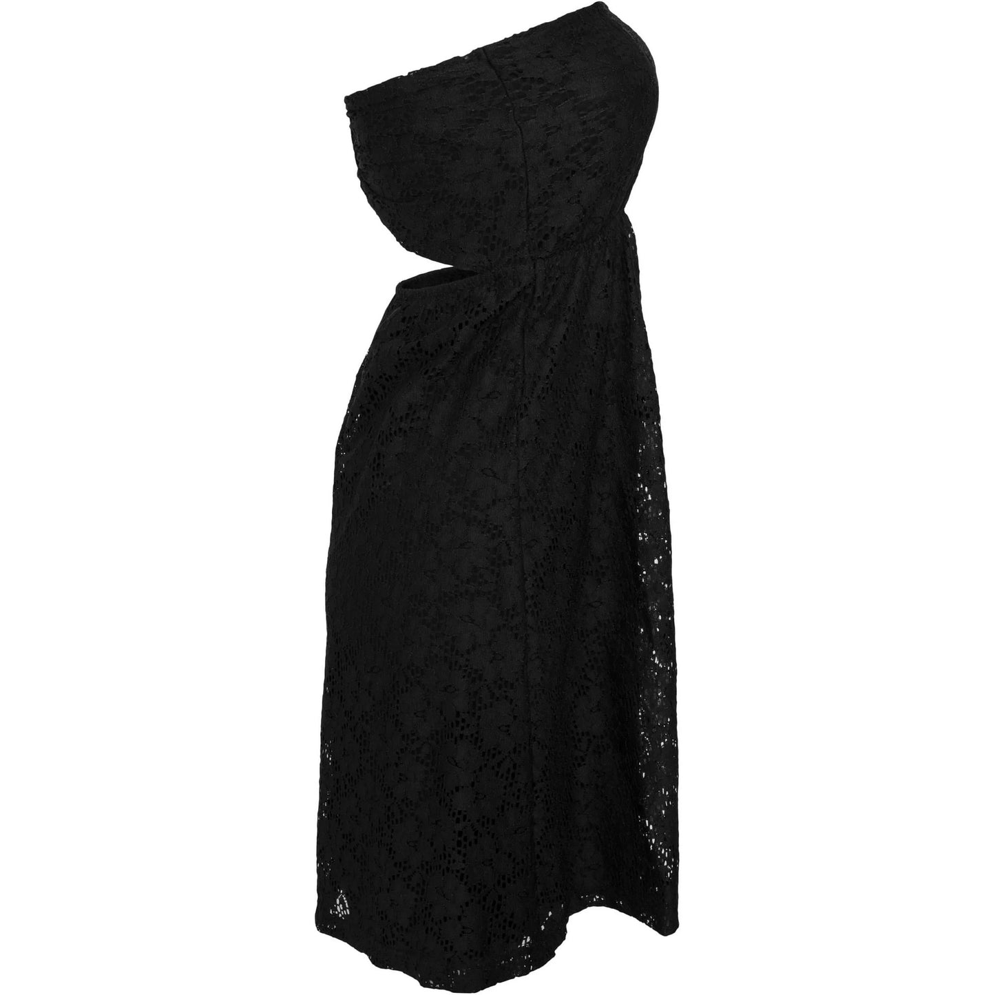 Black - Side - Urban Classics Womens-Ladies Lace Dress