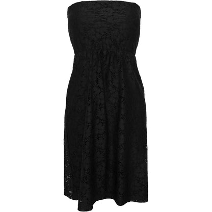 Black - Front - Urban Classics Womens-Ladies Lace Dress