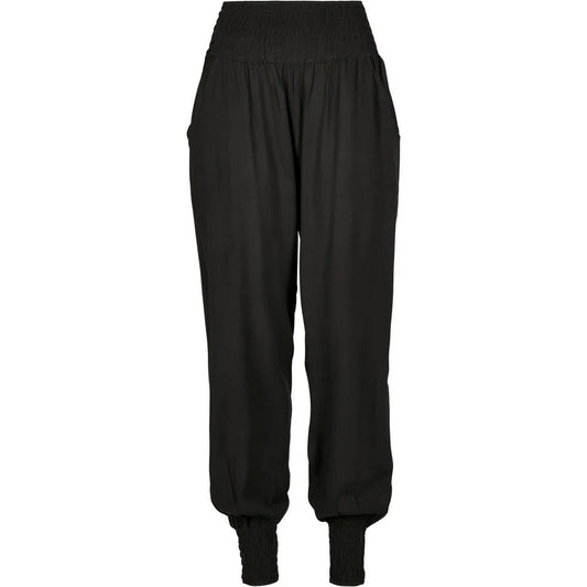 Black - Front - Urban Classics Womens-Ladies Sarong Pants