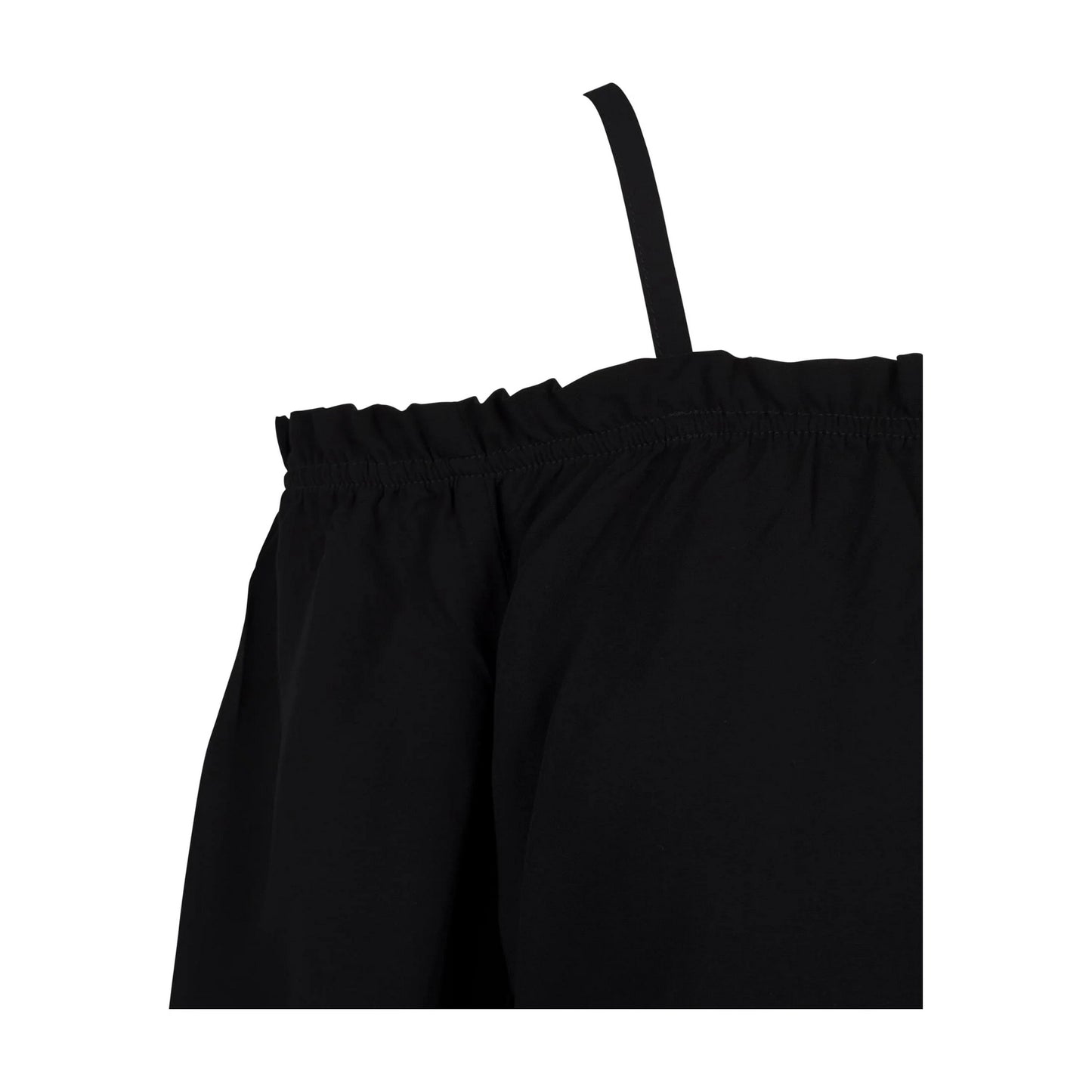 Black - Side - Urban Classics Womens-Ladies Cold Shoulder Long-Sleeved Top