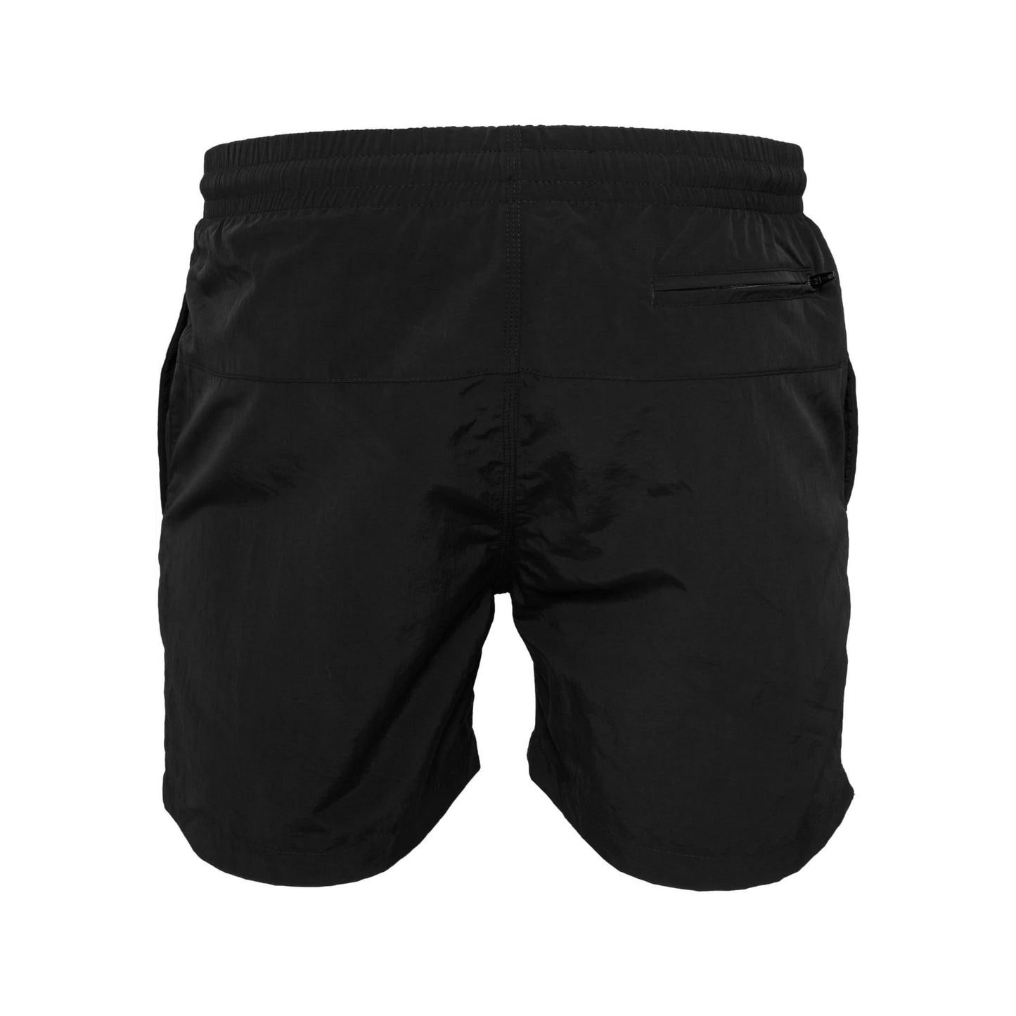 Black - Back - Urban Classics Mens Block Swim Shorts