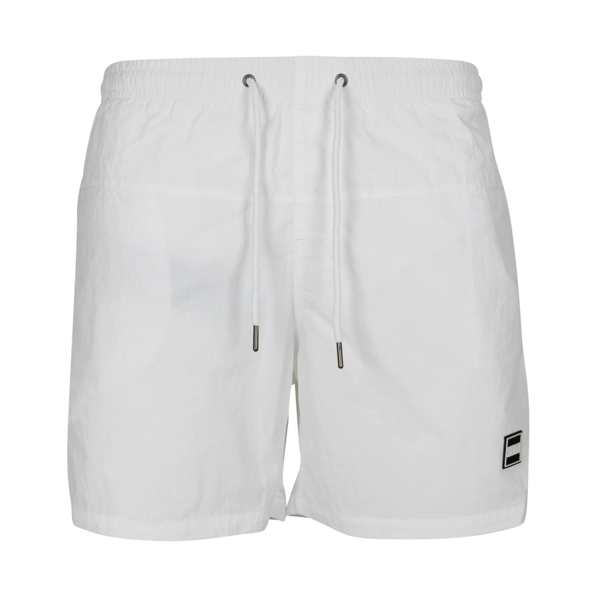 White - Front - Urban Classics Mens Block Swim Shorts