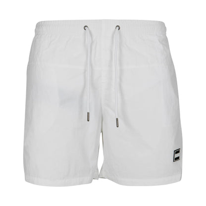 White - Front - Urban Classics Mens Block Swim Shorts