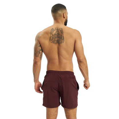 Cherry - Back - Urban Classics Mens Block Swim Shorts