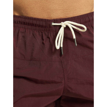 Cherry - Side - Urban Classics Mens Block Swim Shorts