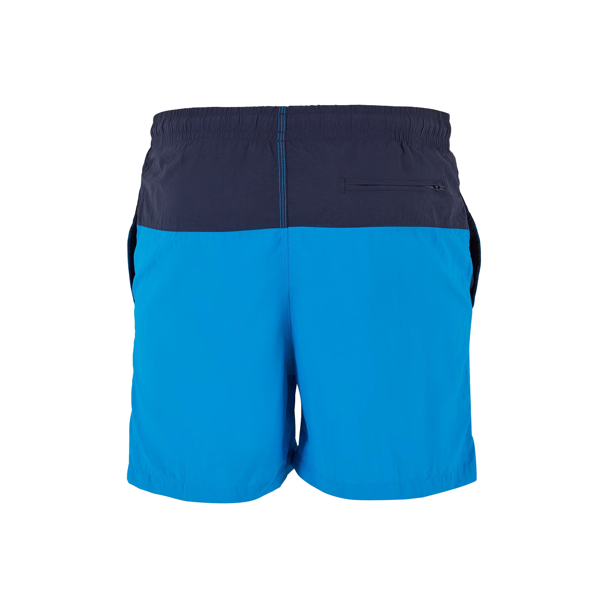 Navy-Turquoise - Back - Urban Classics Mens Block Swim Shorts