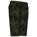 Olive - Side - Urban Classics Mens Palm Swim Shorts