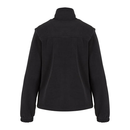 Black - Back - Urban Classics Womens-Ladies Plain Polar Fleece Double Layer Jacket