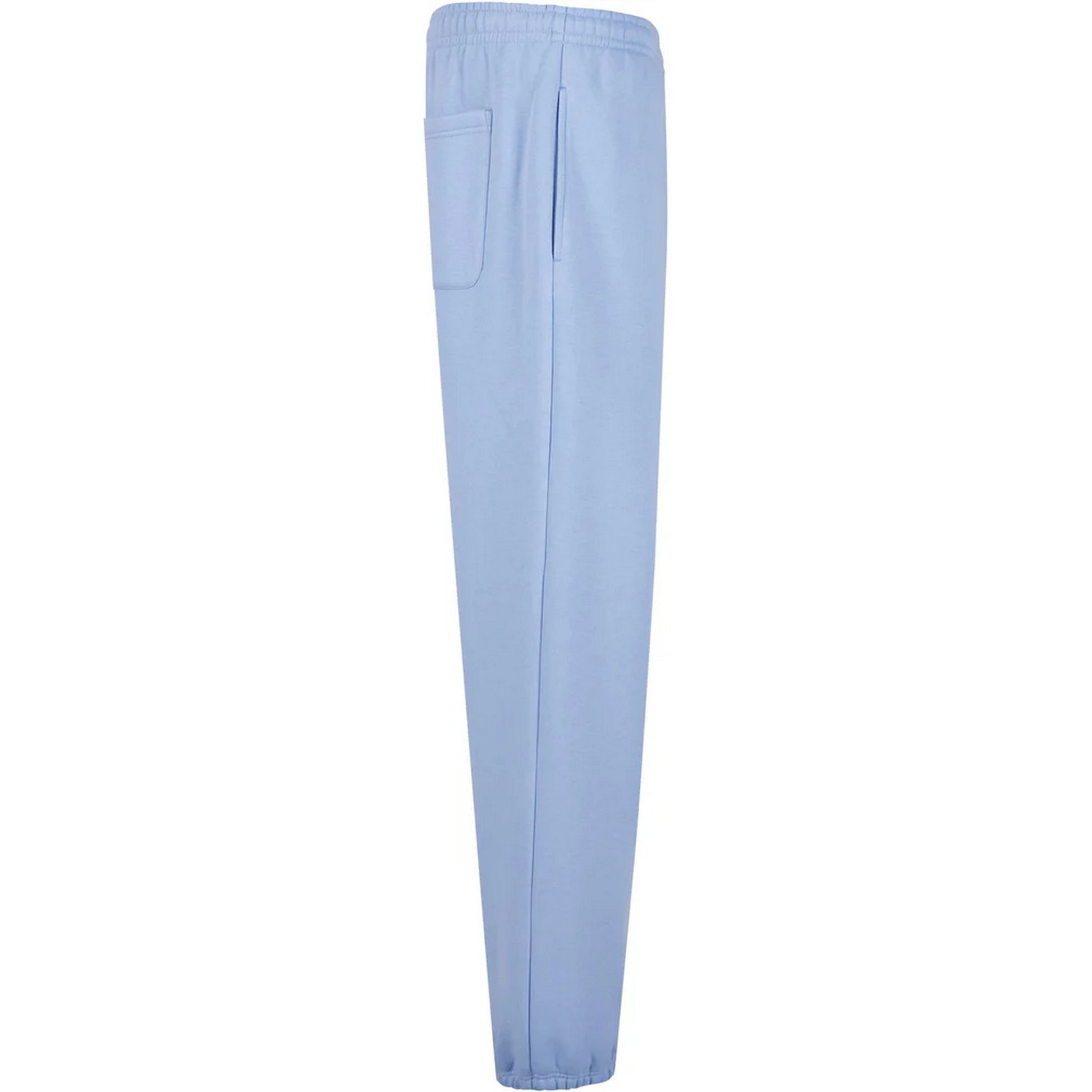 Powder Blue - Side - Urban Classics Mens Fluffy Plain Jogging Bottoms