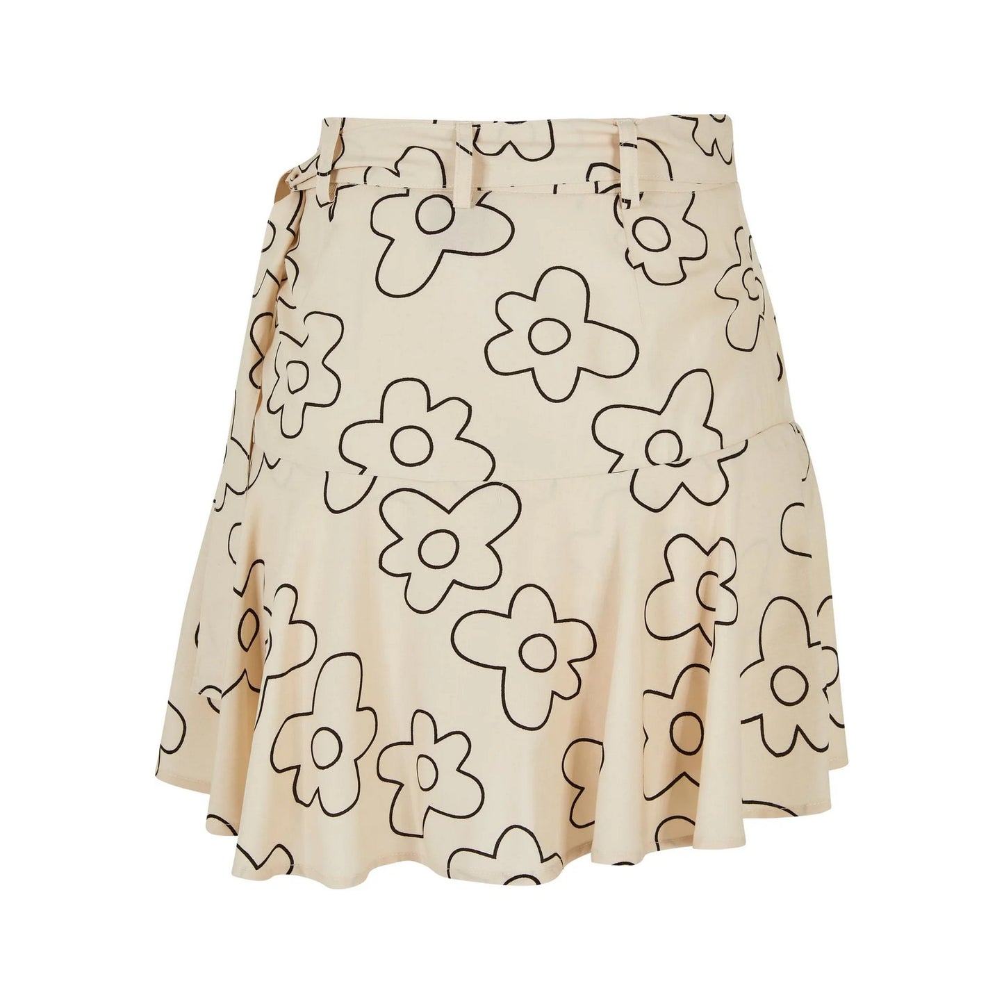 Soft Seagrass - Back - Urban Classics Womens-Ladies Flower Mini Skort