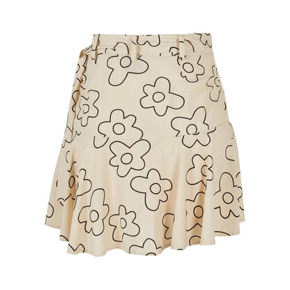 Soft Seagrass - Back - Urban Classics Womens-Ladies Flower Mini Skort