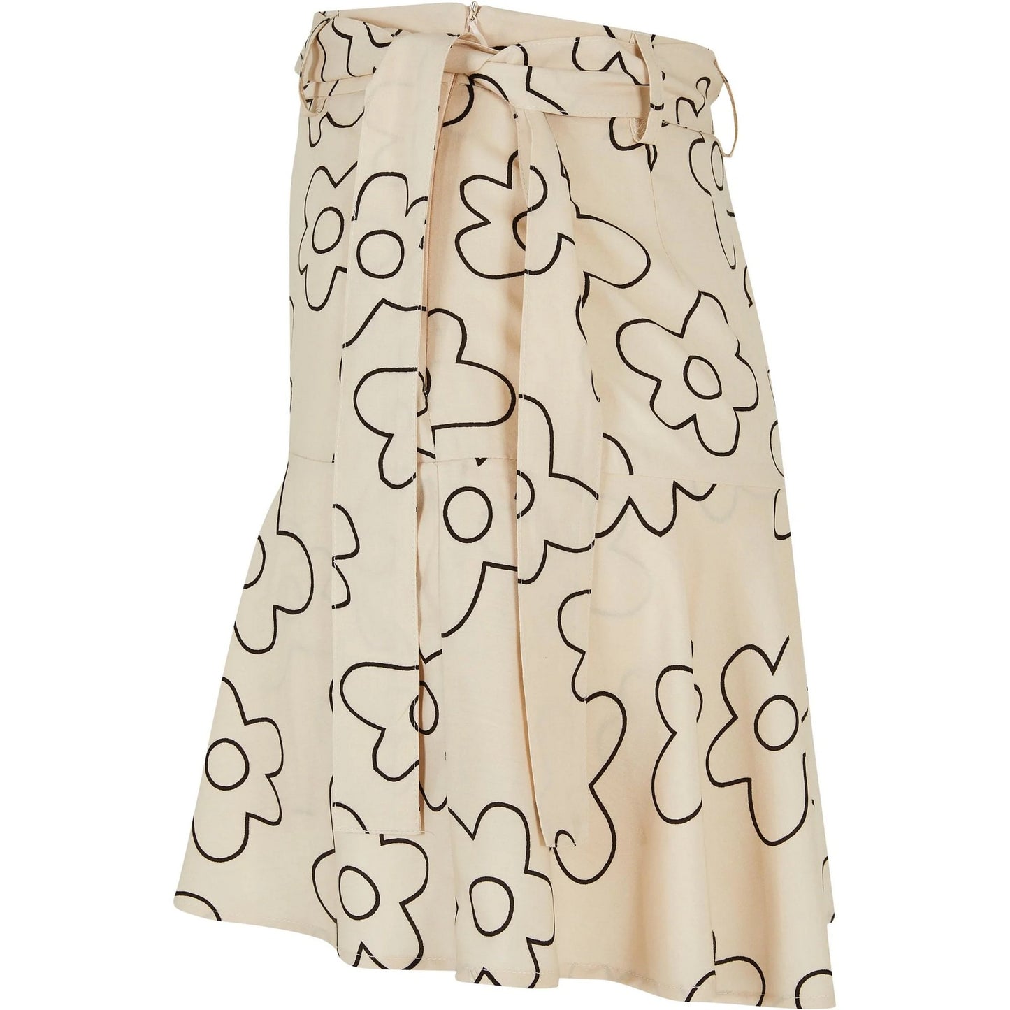 Soft Seagrass - Lifestyle - Urban Classics Womens-Ladies Flower Mini Skort