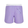 Lavender-White - Back - Urban Classics Mens Retro Swim Shorts