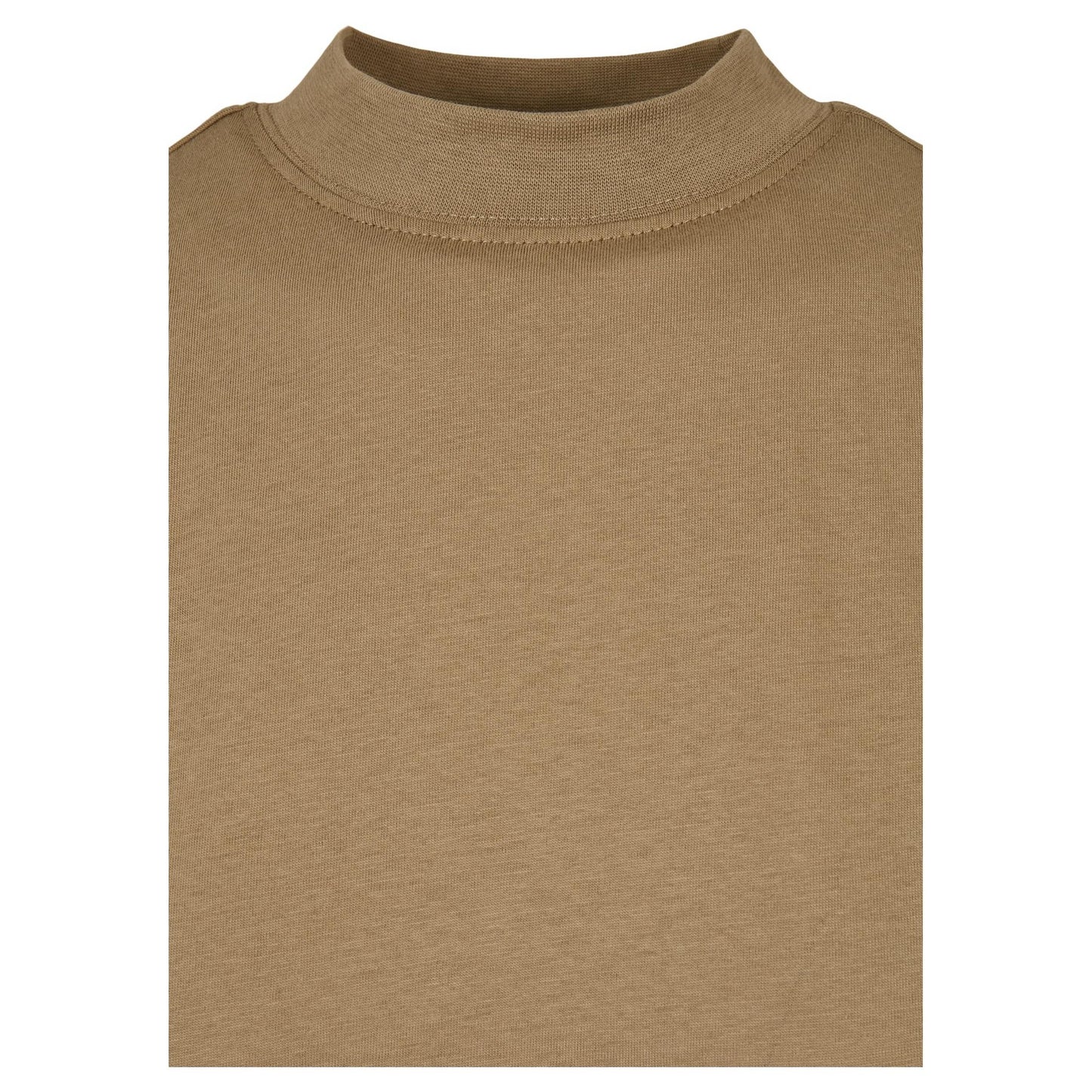 Khaki Green - Side - Urban Classics Womens-Ladies Turtle Extended Shoulder Dress